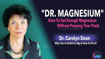 Dr. Carolyn Dean smiling for the podcast on magnesium and health.