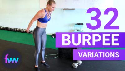 Kindal doing a burpee