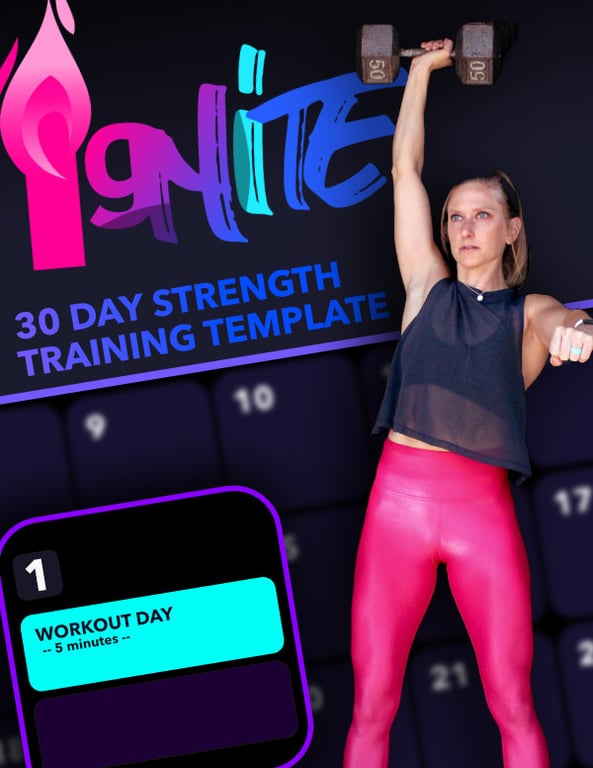 Ignite 30 training plan template cover