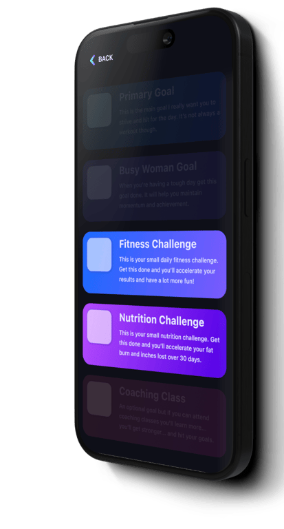 Ignite 30 Fit Quickie challenges from the app