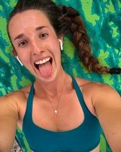 A real FWW LIVE member sweaty selfie picture after a workout