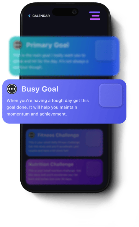 The app showing the busy woman's to-do so the user can have a better chance of getting soemthing done that day if they are really busy.
